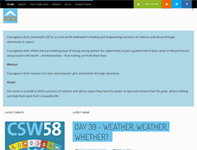 Tablet Screenshot of courageousgirls.org